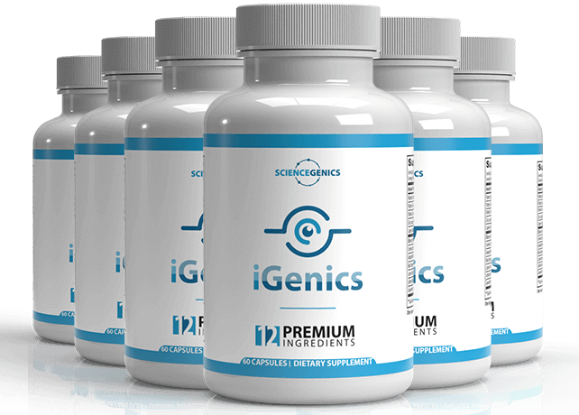 iGenics vision supplement bottle