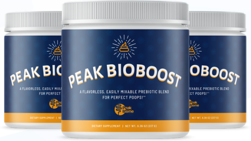 Peak BioBoost prebiotic powder jar