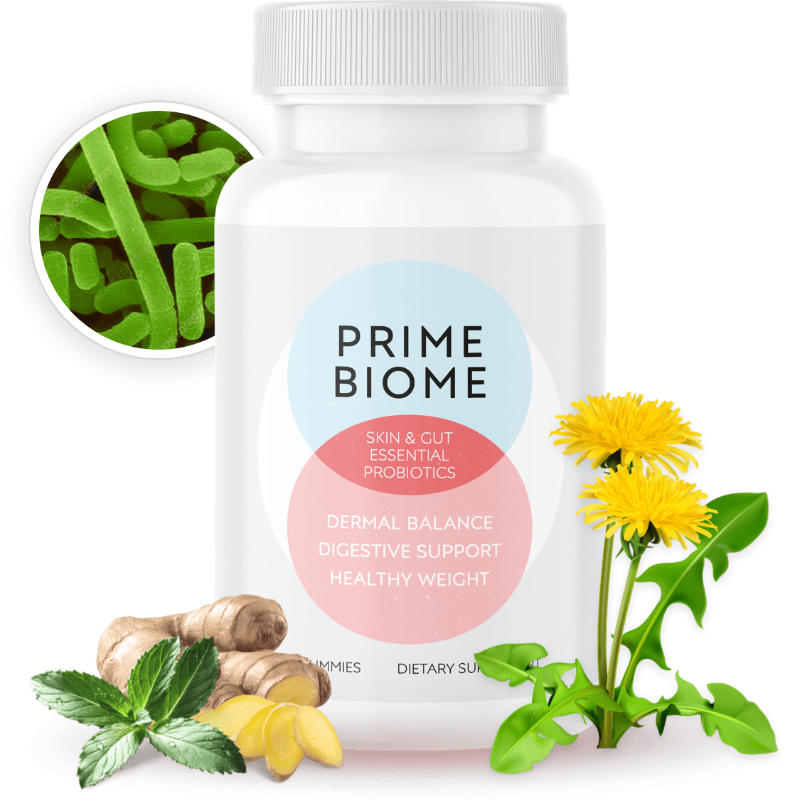 PrimeBiome gut-skin gummies